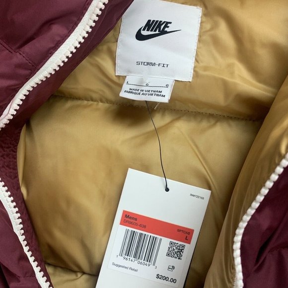 Nike Sportswear Storm-Fit Puffer Jacket Red Men Size Large DR9605-638 - Picture 8 of 13